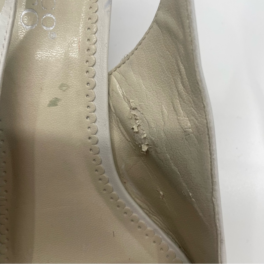 Franco Sarto Cream Platform Slingback Sandals - Picture 6 of 6